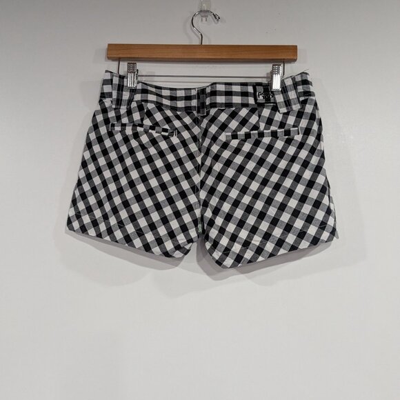 Powder Room Cotton Gingham Shorts Black White Size 7 - Picture 3 of 3